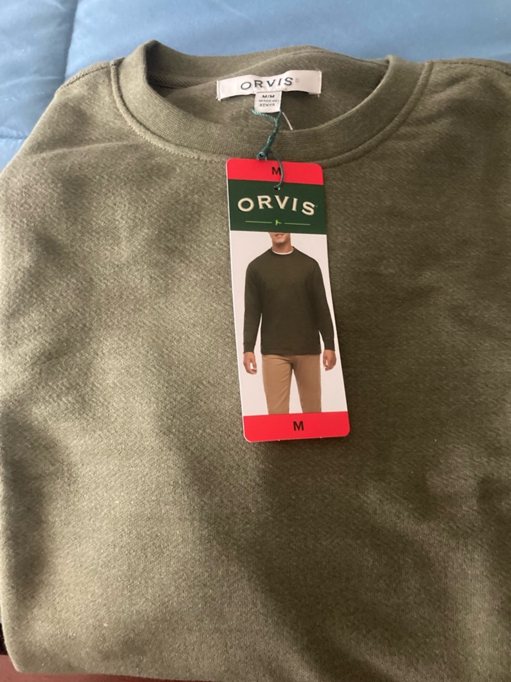 Orvis Olive Crewneck shirt
